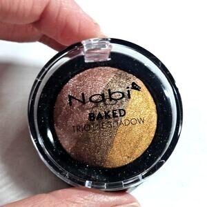 Nabi Baked Trio Eyeshadow Clay Pot ~ Rustic Terracotta Burnt-Orange Earth Tone